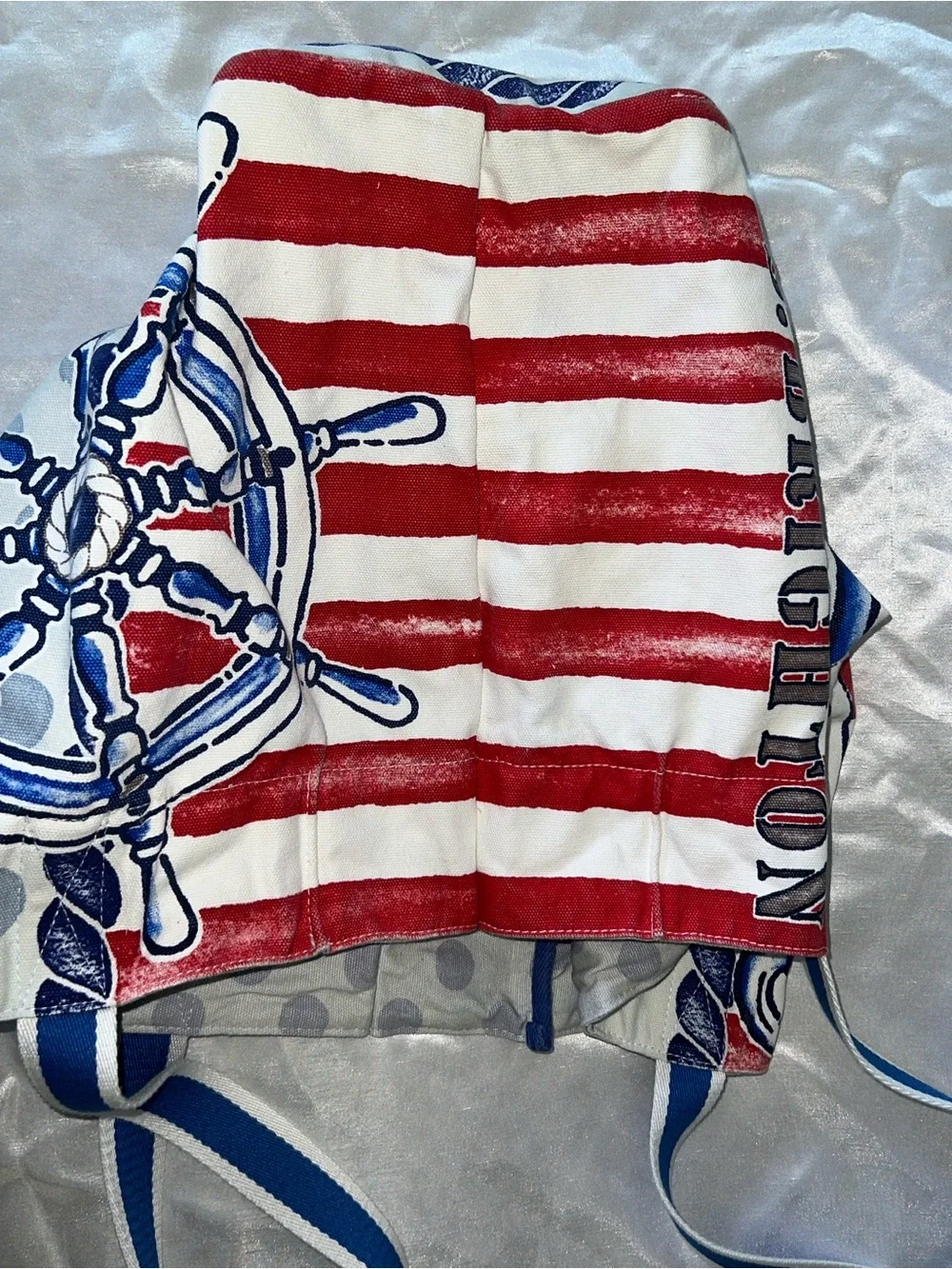 Brighton Nautical Anchor Tote Bag - Red, White & Blue